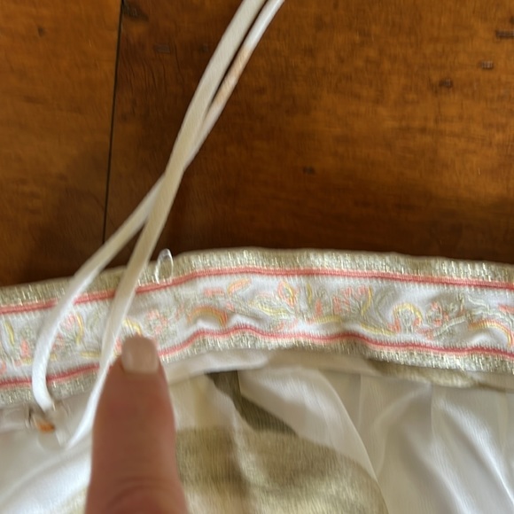 White House Black Market White Floral Print Tiered Bohemian Column Dress Medium - Picture 10 of 16